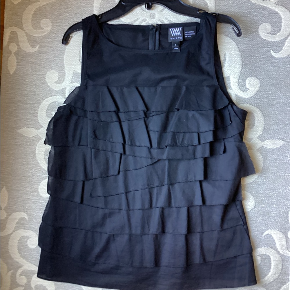 Worth blouse. Layers on front. Lots of compliments on this blouse.